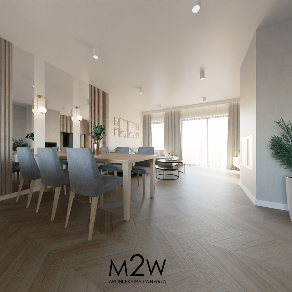 SALON z oliwkowym narożnikiem betonem i drewnem (6)