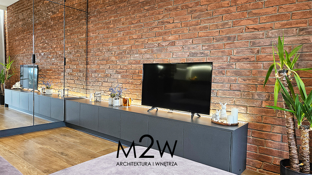 ściana z tv