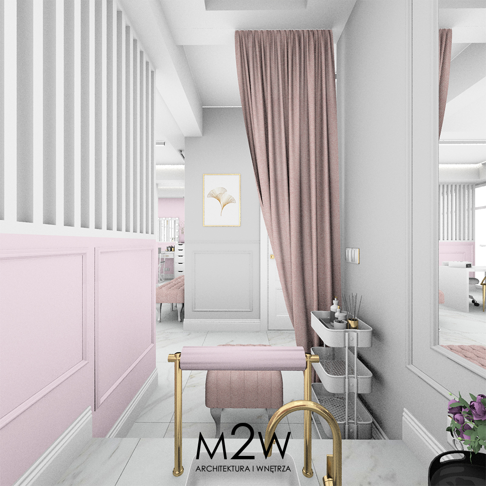 SALON KOMSETYCZNY BEAUTY (10) zaciszny oddzielony kotarką gabinet