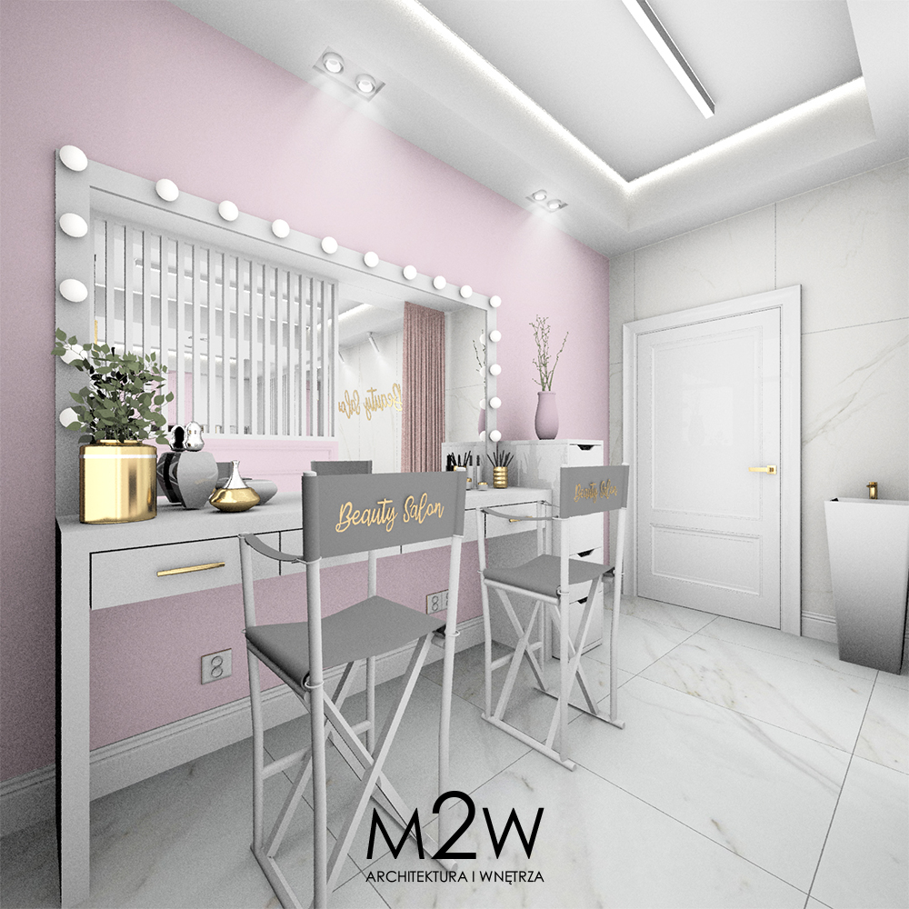 SALON KOMSETYCZNY BEAUTY (13) pomieszczenie z krzesłami i lustrem