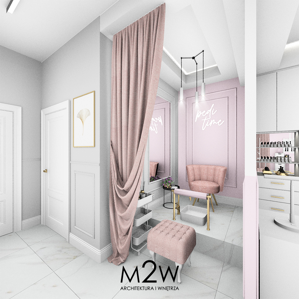 SALON KOMSETYCZNY BEAUTY (8) gabinet z kotarą i lustrem