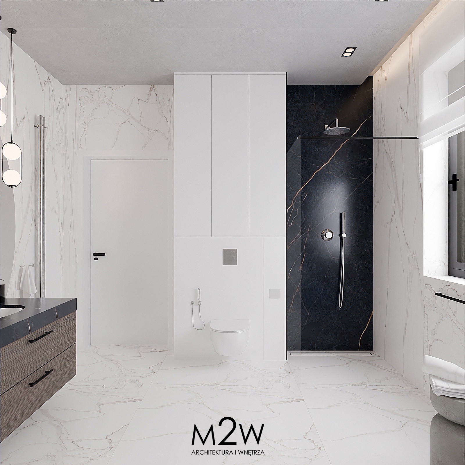 łazienka z prysznicem