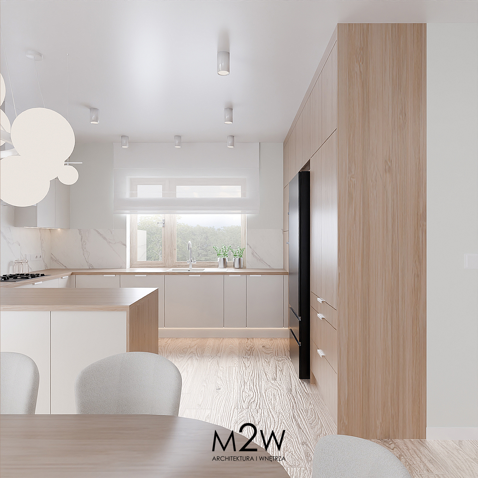 NOWOCZESNA KUCHNIA z jadalnią