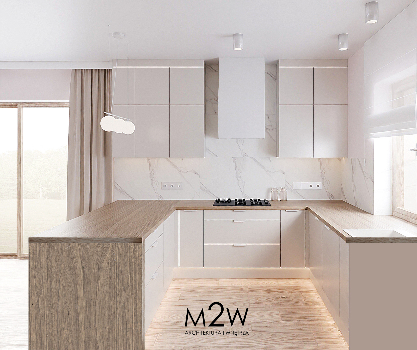 NOWOCZESNA KUCHNIA z wyspą